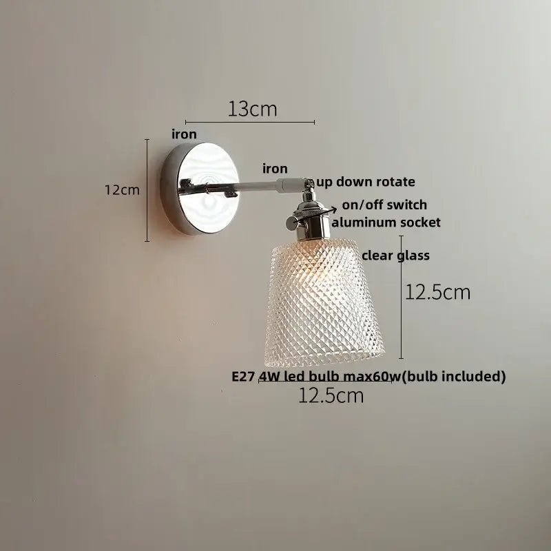 GobekUsa Ceramic LED Wall Light Sconce, Pull Chain Switch, Modern Style, photo 6 of 20