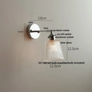 GobekUsa Ceramic LED Wall Light Sconce, Pull Chain Switch, Modern Style