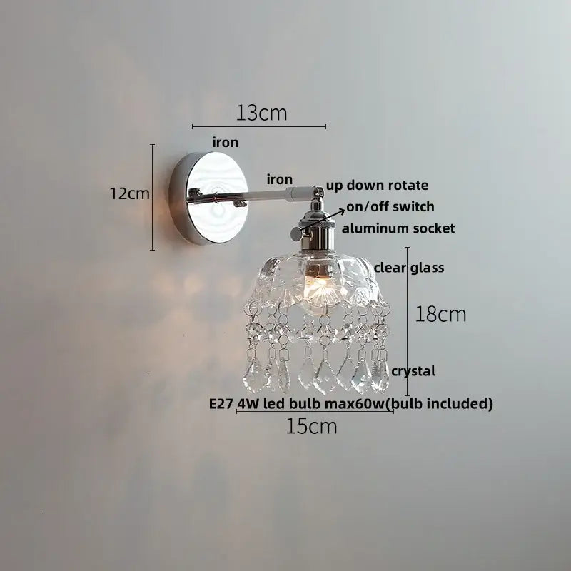 GobekUsa Ceramic LED Wall Light Sconce, Pull Chain Switch, Modern Style, photo 8 of 20