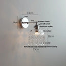 GobekUsa Ceramic LED Wall Light Sconce, Pull Chain Switch, Modern Style