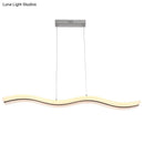 GobekUsa Modern Style LED Island Pendant Light with Acrylic Shade