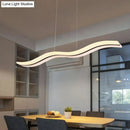 GobekUsa Modern Style LED Island Pendant Light with Acrylic Shade
