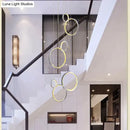 GobekUsa Circle Led Crystal Light New Hanging Pendant Crystal 36W Prety Corridor Hotel Pendant Lamp Dining Room Lights Living Room