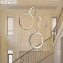 GobekUsa Circle Led Crystal Light New Hanging Pendant Crystal 36W Prety Corridor Hotel Pendant Lamp Dining Room Lights Living Room