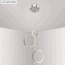 GobekUsa Circle Led Crystal Light New Hanging Pendant Crystal 36W Prety Corridor Hotel Pendant Lamp Dining Room Lights Living Room