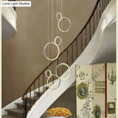 GobekUsa Circle Led Crystal Light New Hanging Pendant Crystal 36W Prety Corridor Hotel Pendant Lamp Dining Room Lights Living Room