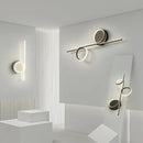 GobekUsa Circle Straight Bar Wall Lamp | Modern Nordic LED Bedroom Living Room Decor