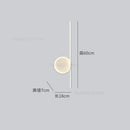 GobekUsa Circle Straight Bar Wall Lamp | Modern Nordic LED Bedroom Living Room Decor