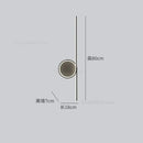 GobekUsa Circle Straight Bar Wall Lamp | Modern Nordic LED Bedroom Living Room Decor