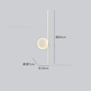 GobekUsa Circle Straight Bar Wall Lamp | Modern Nordic LED Bedroom Living Room Decor