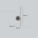 GobekUsa Circle Straight Bar Wall Lamp | Modern Nordic LED Bedroom Living Room Decor
