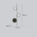 GobekUsa Circle Straight Bar Wall Lamp | Modern Nordic LED Bedroom Living Room Decor