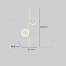 GobekUsa Circle Straight Bar Wall Lamp | Modern Nordic LED Bedroom Living Room Decor