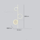 GobekUsa Circle Straight Bar Wall Lamp | Modern Nordic LED Bedroom Living Room Decor