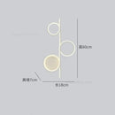 GobekUsa Circle Straight Bar Wall Lamp | Modern Nordic LED Bedroom Living Room Decor