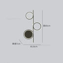 GobekUsa Circle Straight Bar Wall Lamp | Modern Nordic LED Bedroom Living Room Decor