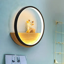 GobekUsa Modern LED Wall Sconce with Decorative Deer for Living Room