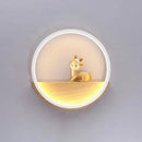 GobekUsa Modern LED Wall Sconce with Decorative Deer for Living Room