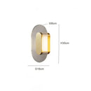 GobekUsa Elegant Glass Wall Lamp for Bedroom, Living Room - Retro Designer Luxury Lighting