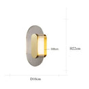 GobekUsa Elegant Glass Wall Lamp for Bedroom, Living Room - Retro Designer Luxury Lighting