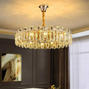 GobekUsa Crystal Chandelier Pendant Light for Living Room Dining Room Ceiling Lighting
