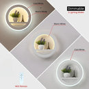 GobekUsa Dimmable LED Wall Lamp with Remote Control for Bedroom and Living Room