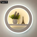 GobekUsa Dimmable LED Wall Lamp with Remote Control for Bedroom and Living Room