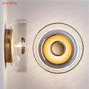 GobekUsa Glass Bowl LED Wall Sconce for Modern Nordic Indoor Decor