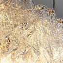 GobekUsa Glass Petal LED Chandelier for Bedroom Dining Living Room Lighting