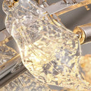 GobekUsa Glass Petal LED Chandelier for Bedroom Dining Living Room Lighting