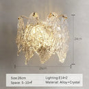 GobekUsa Glass Petal LED Chandelier for Bedroom Dining Living Room Lighting