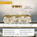 GobekUsa Crystal Chandelier: Post-Modern High-End Luxury for Living Room, Bedroom, and Restaurant