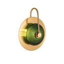 GobekUsa Circular Green Copper Wall Lamp - Modern Nordic LED Decor for Living Room
