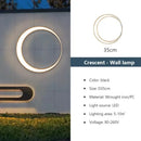 GobekUsa Elegant Curved LED Outdoor Wall Lamp for Garden and Courtyard