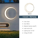 GobekUsa Elegant Curved LED Outdoor Wall Lamp for Garden and Courtyard