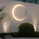 GobekUsa Elegant Curved LED Outdoor Wall Lamp for Garden and Courtyard