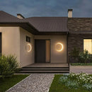 GobekUsa Elegant Curved LED Outdoor Wall Lamp for Garden and Courtyard