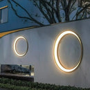 GobekUsa Elegant Curved LED Outdoor Wall Lamp for Garden and Courtyard