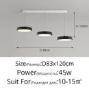GobekUsa Circular Modern Chandelier Pendant Light Dimmable Indoor Lamp for Dining & Kitchen Island