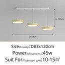 GobekUsa Circular Modern Chandelier Pendant Light Dimmable Indoor Lamp for Dining & Kitchen Island