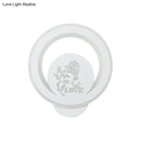 GobekUsa Modern Circular Sconce Lighting: Acrylic LED Wall Light Fixture in White for Living Room