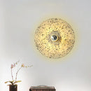 GobekUsa Terrazzo Wall Mounted Light: Designer Style 1-Bulb Sconce for Corridors in Beige & Lake Blue