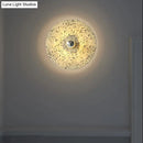 GobekUsa Terrazzo Wall Mounted Light: Designer Style 1-Bulb Sconce for Corridors in Beige & Lake Blue