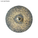 GobekUsa Terrazzo Wall Mounted Light: Designer Style 1-Bulb Sconce for Corridors in Beige & Lake Blue