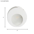 GobekUsa Modern Gypsum Wall Sconce Lamp - 1 Light LED Wall Lighting in White for Living Room