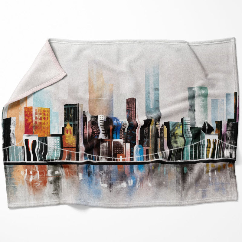 Modern Cityscape Blanket