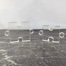 GobekUsa Crystal Geometric Puzzle Glass Sculpture Home Decor Figurine