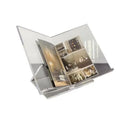 GobekUsa Acrylic Geometric Bookshelf Magazine Rack Desktop Organizer Home Decor Storage