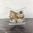 GobekUsa Acrylic Geometric Bookshelf Magazine Rack Desktop Organizer Home Decor Storage