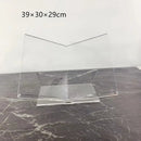 GobekUsa Acrylic Geometric Bookshelf Magazine Rack Desktop Organizer Home Decor Storage